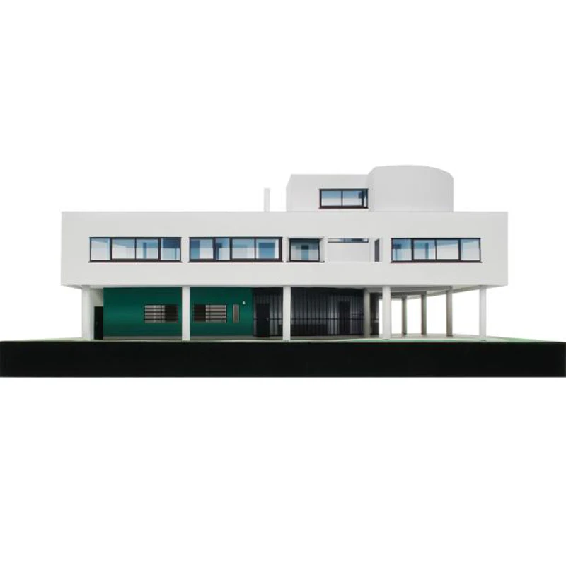 Модель из крафт бумаги Le Corbusier Villa Savoye 3D архитектурное здание сделай сам