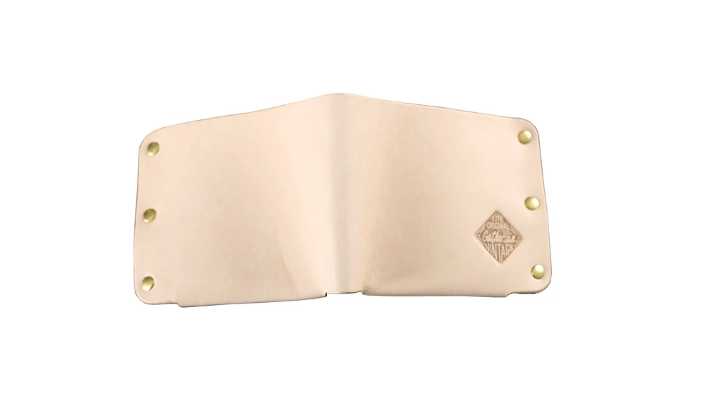 vegetable tanned leather wallet