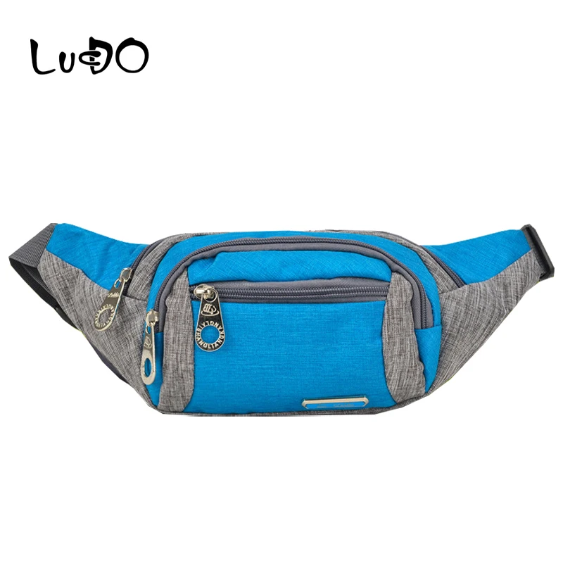 LUCDO الخصر حزم النساء الرجال حزمة مراوح حقيبة بحزام الهاتف حقيبة كيس السفر الخصر حزمة صغيرة الخصر حقيبة النايلون الحقيبة الورك بوم أكياس