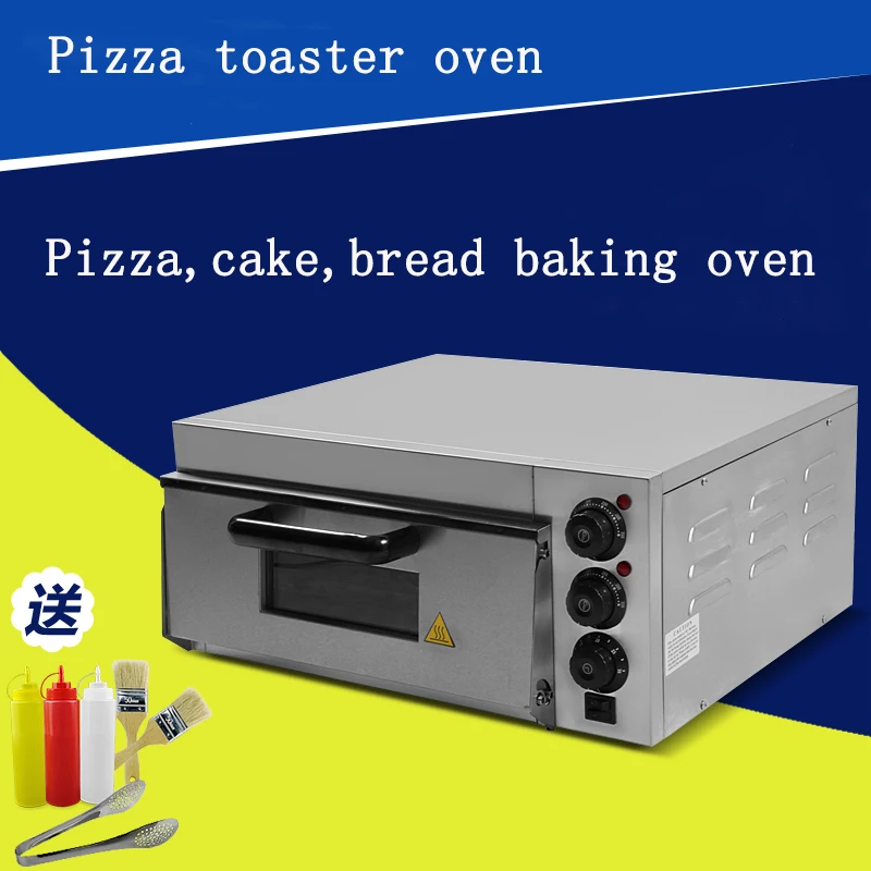 Электрический дом/коммерческий термометр из нержавеющей стали одна печь для пиццы/мини печь для выпечки/хлеб/торт тостер 1 шт