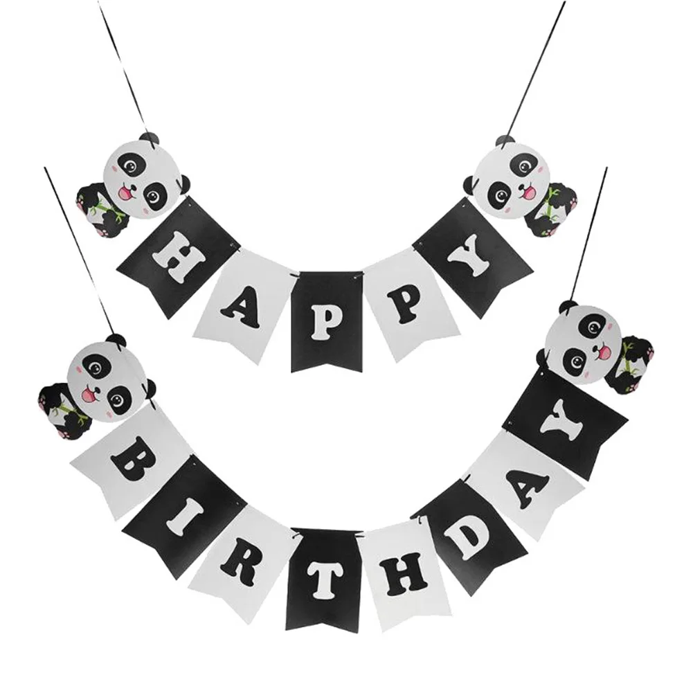 21 шт. милый мультяшный панда стиль День рождения тематический набор включая латексные шары кисточки Звезда Воздушные шары рыбий хвост декор с флагами M9