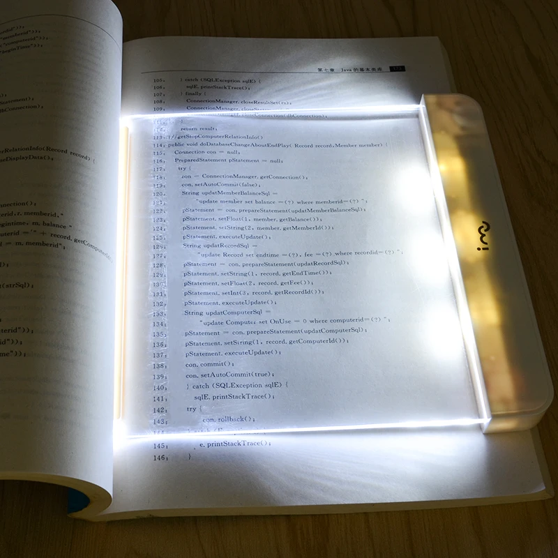 

AAA Battery Protection Eye LED Book Light Thickness Flat Reading Night Light Adjustment Lighting Portable Book Reading Light