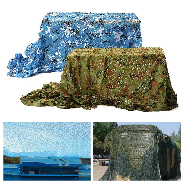 Excellent 5x2m Outdoor Camo Net Military Camouflage Netting Mesh Games Hide Camouflage Net Hunting Camping Net Garden Car Cover
