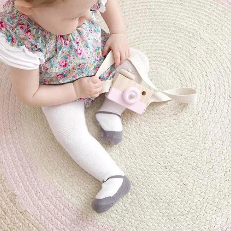 Cute Nordic Wooden Toys Camera Kids Hanging Camera Photo Prop Decoration Children Montessori Toys Baby Birthday Christmas Gifts