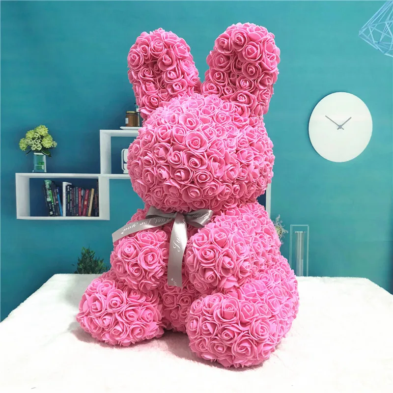 45 см розовый кролик День Святого Валентина креативный подарок Свадебная вечеринка украшение мультфильм девушка подарок куклы подарок для детей