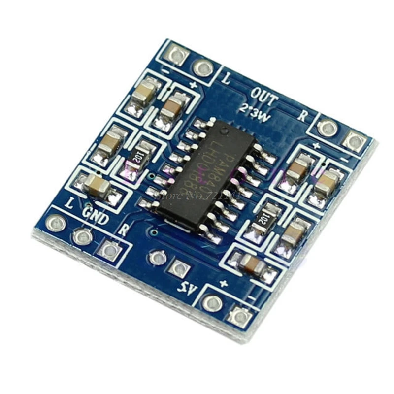 5pcs/lot DC 5V 2 Channels 3W Digital Power D Audio Amplifier Board