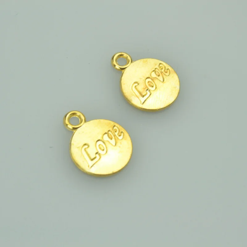 40pcs 15*12mm gold color Circular LOVE Alloy charms pendant fit necklace bracelet diy Pendants for jewelry making 4016A 40pcs 15*12mm gold color Circular LOVE Alloy charms pendant fit necklace bracelet diy Pendants for jewelry making 4016A