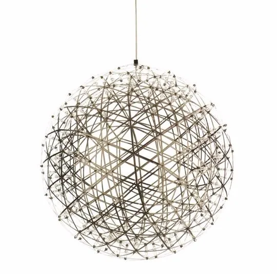 Modern Creative Firework Led Pendant Lights Stainless Steel Large Modern Creative Firework Led Pendant Lights Stainless Steel Large Ball Lighting Fixture Hanging Lamps For Hotel Hall Decoration In From
