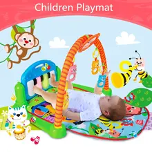 3 in 1 Rainforest Musical Lullaby Baby Activity Playmat Gym Toy Soft Play Mat Baby Infant