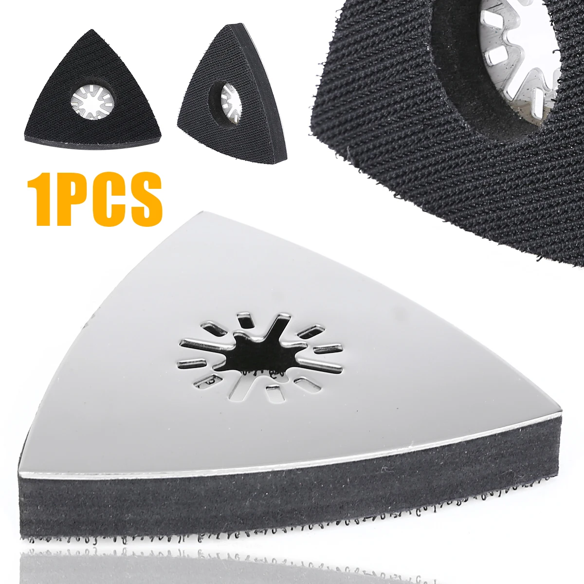 1pc 80mm Triangular Metal Wood Surface Sanding Pad Multifunctional Saw Blades Oscillating Rotary Tools Multi Tools