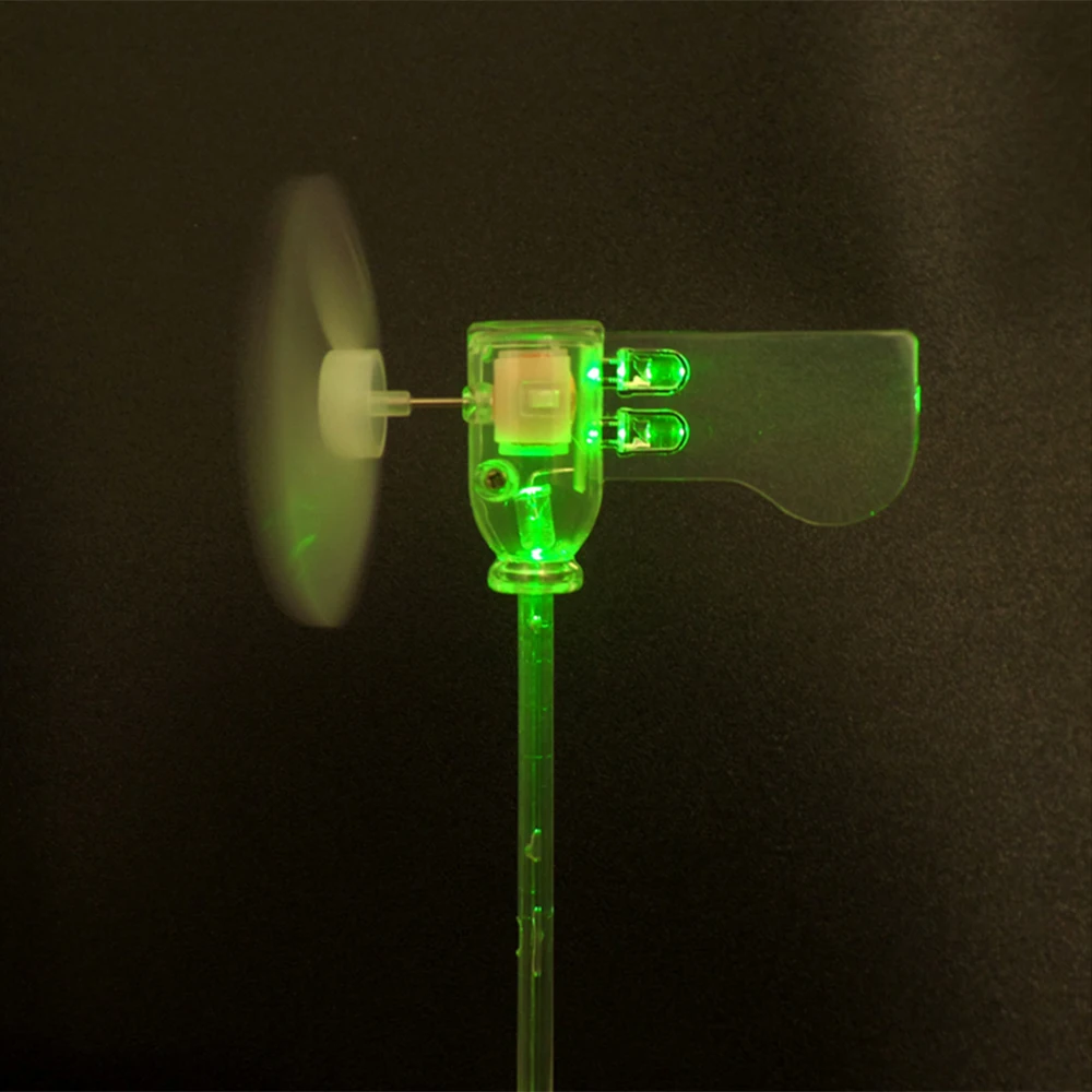 Modelo de Gerador de Vento de Turbinas Motor Vermelho Verde Branco Azul Vertical Diy Pequeno Led dc Motor dc vermelho verde branco azul vertical,