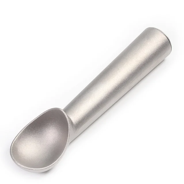Paletta per gelato, paletta per gelato in alluminio, 18 cm, antiaderente, con manico antigelo, per gelato duro, purea di frutta e purè di patate
