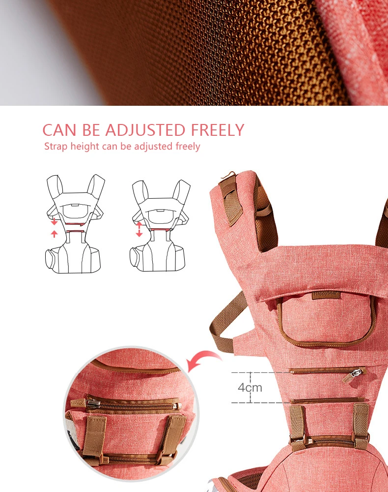HappyBear Baby Carrier младенческий хлопок Удобный слинг рюкзак всесезонный дизайн обертывание кенгуру с нагрудниками 1608