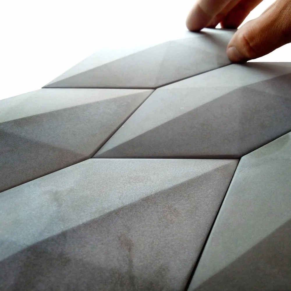 4 отверстия Алмазный дизайн стены кирпича силиконовые формы бетонной плитки Плесень DIY кирпич камень плесень