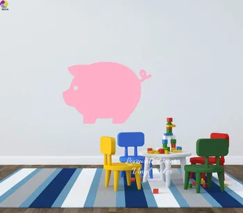 

Cartoon Pig Wall Sticker Baby Nursery Kids Room Cute Lovely Pig Animal Wall Decal Children Room Vinyl Home Decor Wall Art