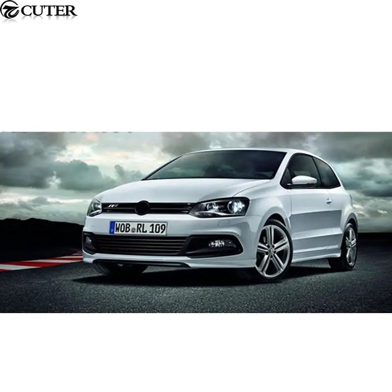 Polo GTI R-Line Стильный комплект кузова PP Неокрашенный передний бампер задний бампер боковые юбки для Volkswagen VW Polo GTI 11-16