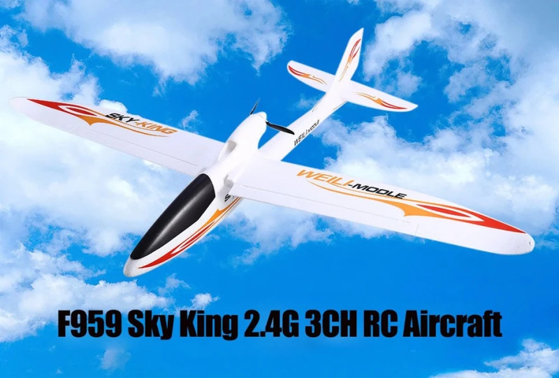

Hot Sell the new aircraft model toy f959 Sky King 2.4G 3CH EPO/RTF RC Glider RC Jet Plane VS F939