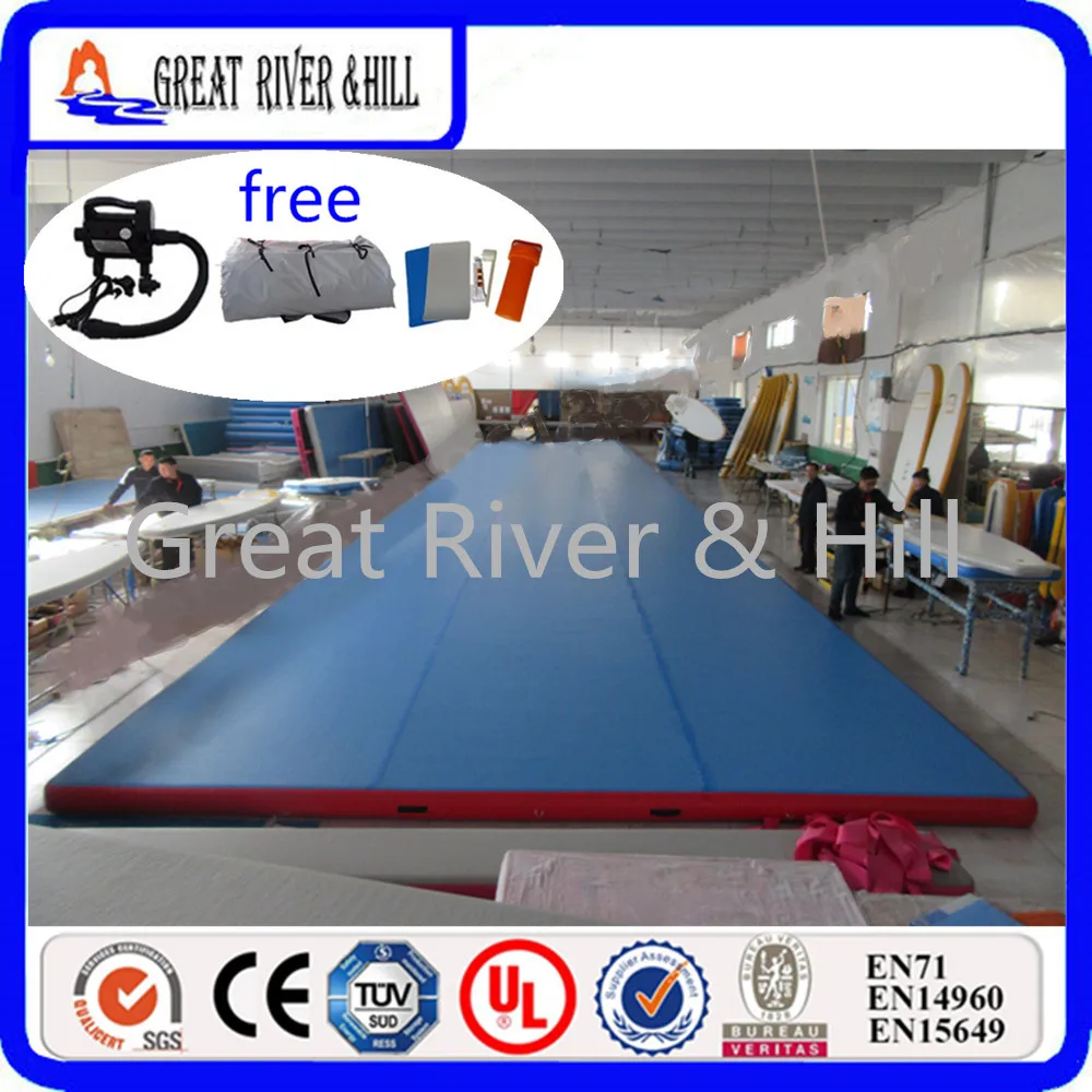 

big size 15m x6m x20cm gymnastics air track for tumbling training with