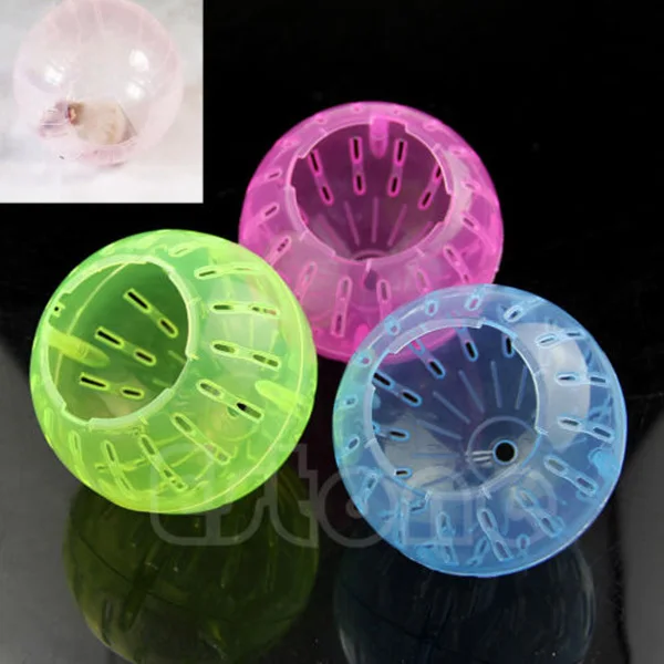 

New 1Pc Pet Dogs Toys Rodent Mice Jogging Hamster Gerbil Rat Play Plastic Exercise Ball Toy For Pets
