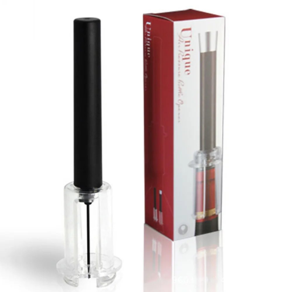 

Pin-type pneumatic bottle opener for wine and red wine