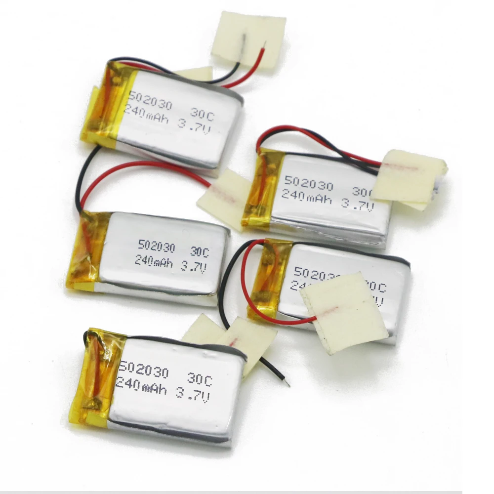 2pcs lot 3 7v 240mAh LiPo font b Battery b font SH 6020 Mini 3CH Helicopter