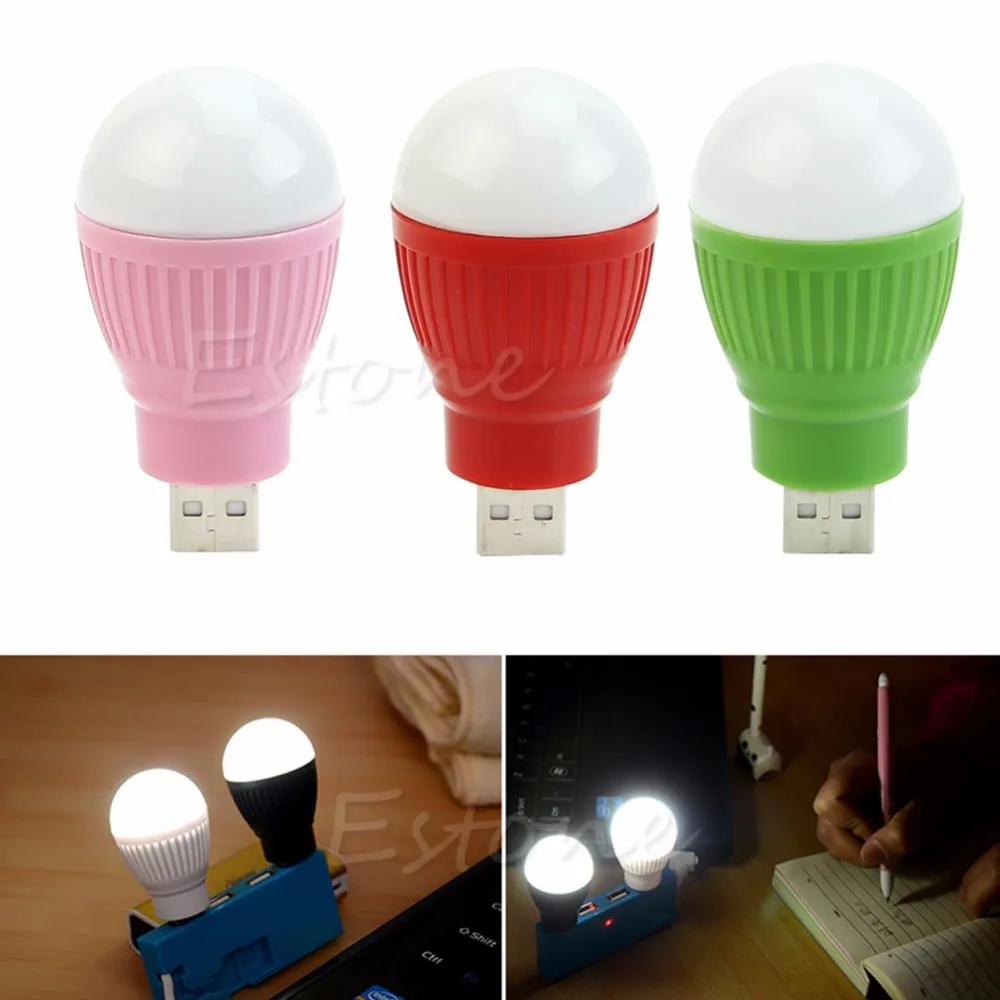 HNGCHOIGE Portable Mini 5W USB LED Light Lamp Bulb For Computer Laptop