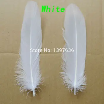 

New! 1000Pcs/lot Beautiful White Color Goose Feather 13-20 cm/5-8" Decorative Feathers For Craft Fashion DIY Accessories