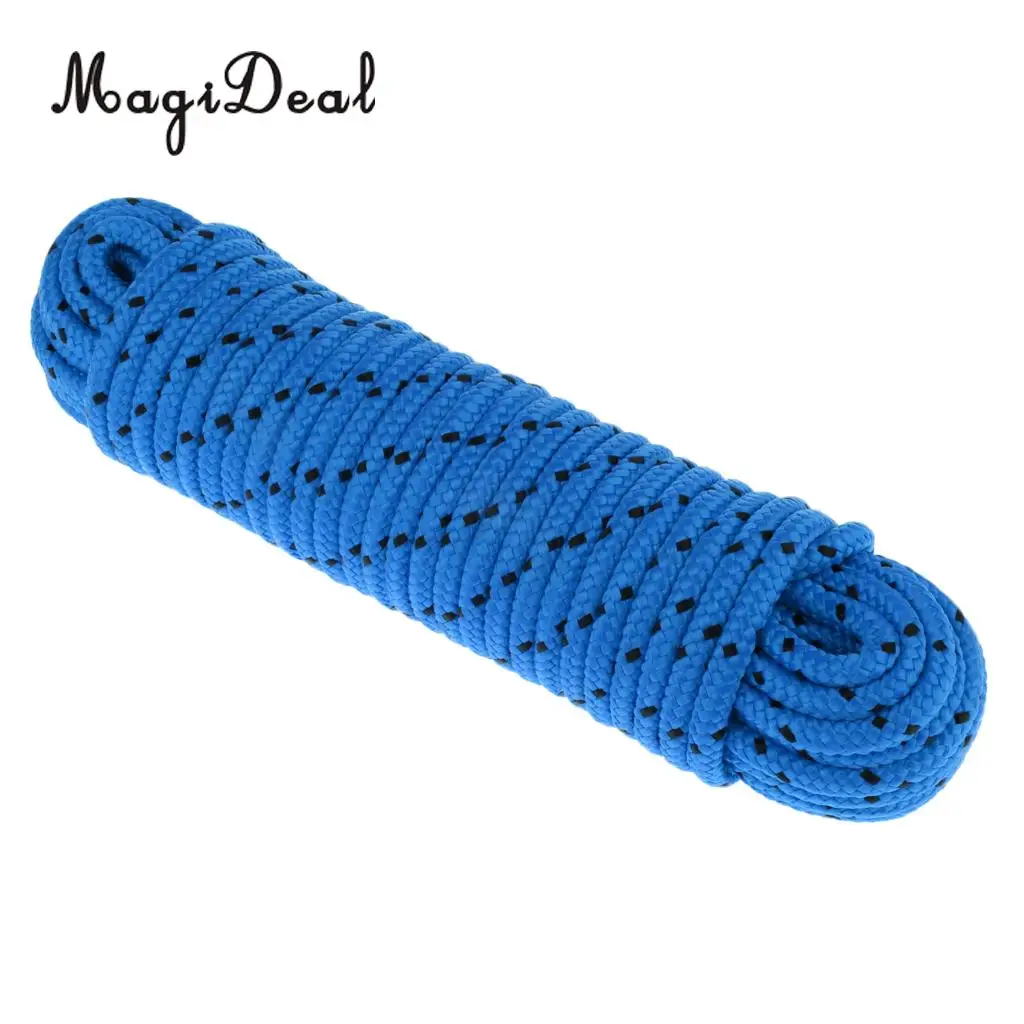 20m Multi Braided Emergency Rappelling Rock Climbing Rope Strap 500Kg Load