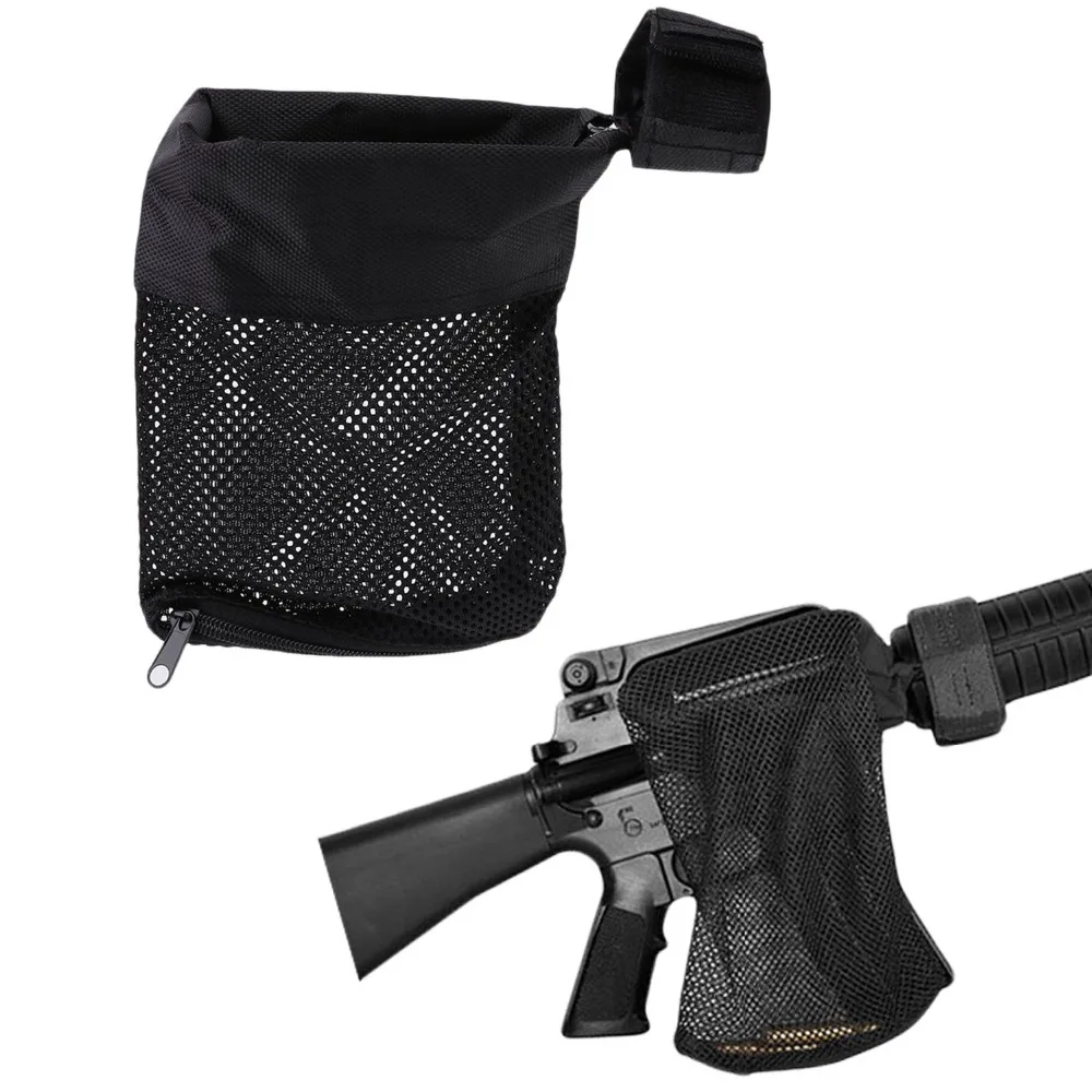 

Tactical Deluxe Mesh Trap AR15 AR-15 .223 5.56 Rifle Brass Shell Bullet Catcher Bag with Zippered Closure for Quick Unload