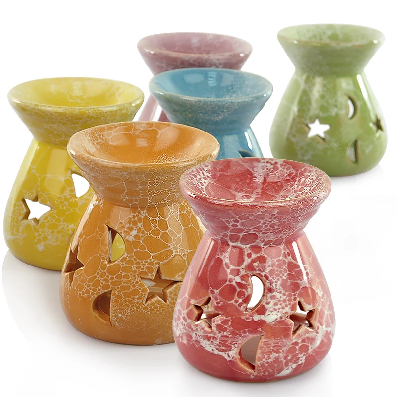 Decoracion Hogar Wooden Incense Burner Candle Furnace Ceramic Aromatherapy Lamp Oil Machine Incense For Home Wedding Decoration