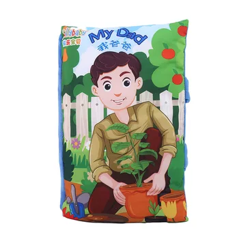 

Cute Family Style Baby Toys Soft Newborn Infant Cloth Books Multifunctional Educational Baby Early Educational Toys