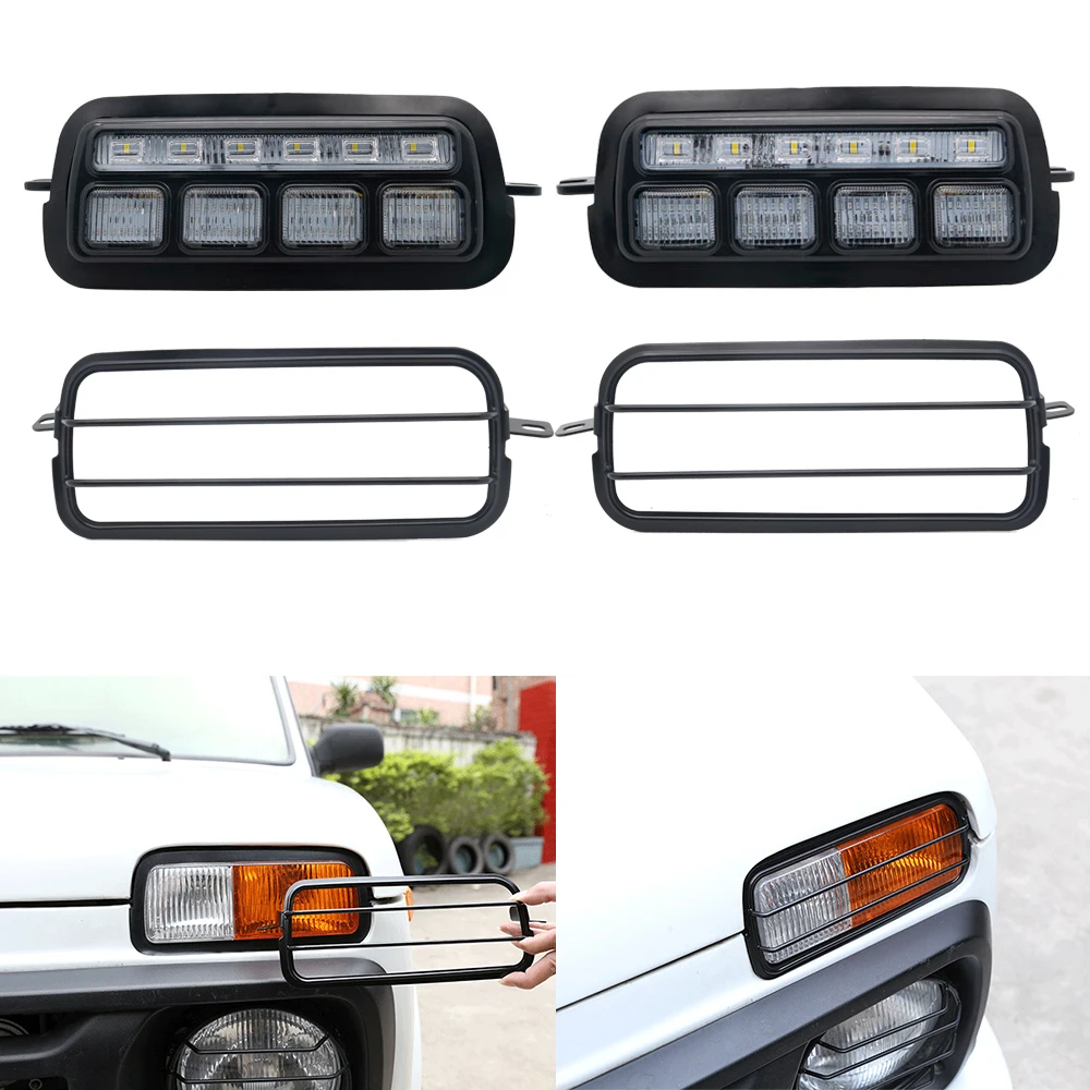 LED Daytime Running Lights for Lada Niva 4x4 1 set  2 pcs with Running Turn Signal Car Styling Accessories Tuning DRL (47)