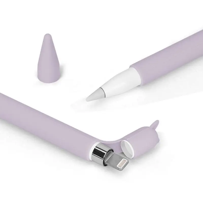 Силиконовый защитный чехол с милыми кошачьими ушками и защитой от прокручивания, защитный чехол для Apple Pencil для iPad Pencil 1s
