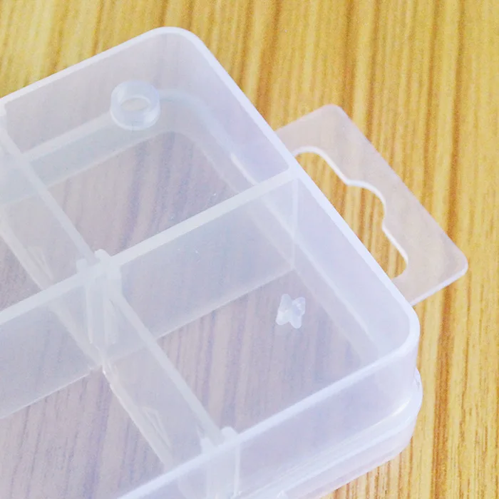 Небольшой 8 съемный ящик для хранения нескольких прямоугольных решетки Пластик ящик для хранения ювелирных изделий бисерные украшения производителей продажи