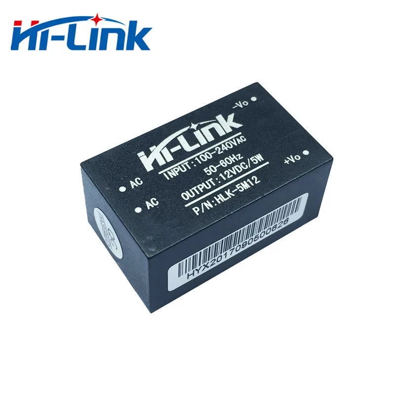 HLK-5M12 220 V to12V 5 Вт мини-модуль источника питания с интеллигентая(ый) бытовой импульсный источник AC DC трансформатор