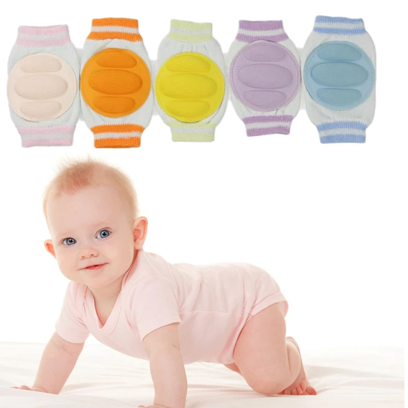 Baby Leg Warmers Pads Cotton Baby Greave Safety Crawling Elbow Cushion