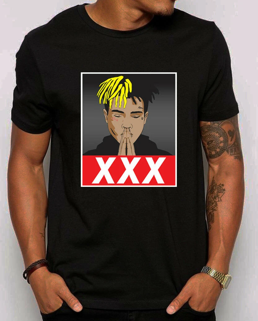 Xxxtentacion Xxxユニセックスtシャツヒップホップ復讐17トリビュートラッパーシャツブランドメンズファッション夏のリストクロスでシャツ T Shirts Aliexpress
