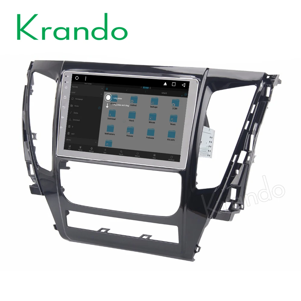 Krando Android 8 1 10 &quot(Нет dvd) Автомобильный навигатор gps для mitsubishi pajero 2016 2018 2017 радио