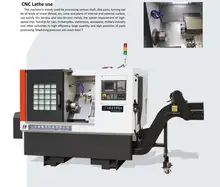 TCK6350 CNC 45 Degrees Slant Bed metal lathe machine with FANUC OI IF