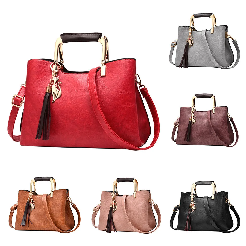 

Coneed Summer New Products Women's Fashion Simple Pure Color Single Shoulder Bags Large-Capacity Handbag 2019 Apr15 P40