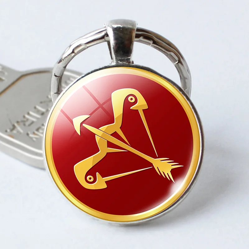 

12 Constellation charm Cancer Key Chains leo Virgo Zodiac Signs Scorpio Keychain Ring Bag Car Pendant Man Woman Birthday Gift
