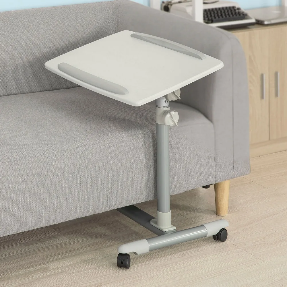 SoBuy Height Adjustable Home Nursing Table Bed Sofa Side Table Laptop desk office Furniture FBT07N2-W