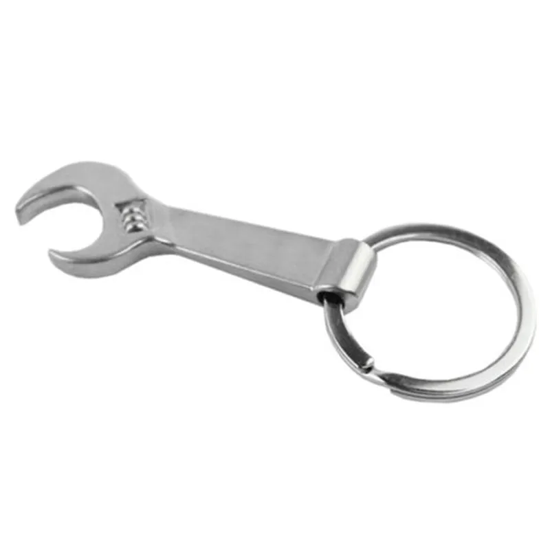 1PC Metal Adjustable Creative Tool Wrench Spanner Key Chain Ring Keyring US