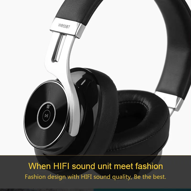 EDIFIER W855BT Bluetooth наушники HIFI шумоизоляция 4 1 с микрофоном Поддержка NFC Apt X|bluetooth 4.1