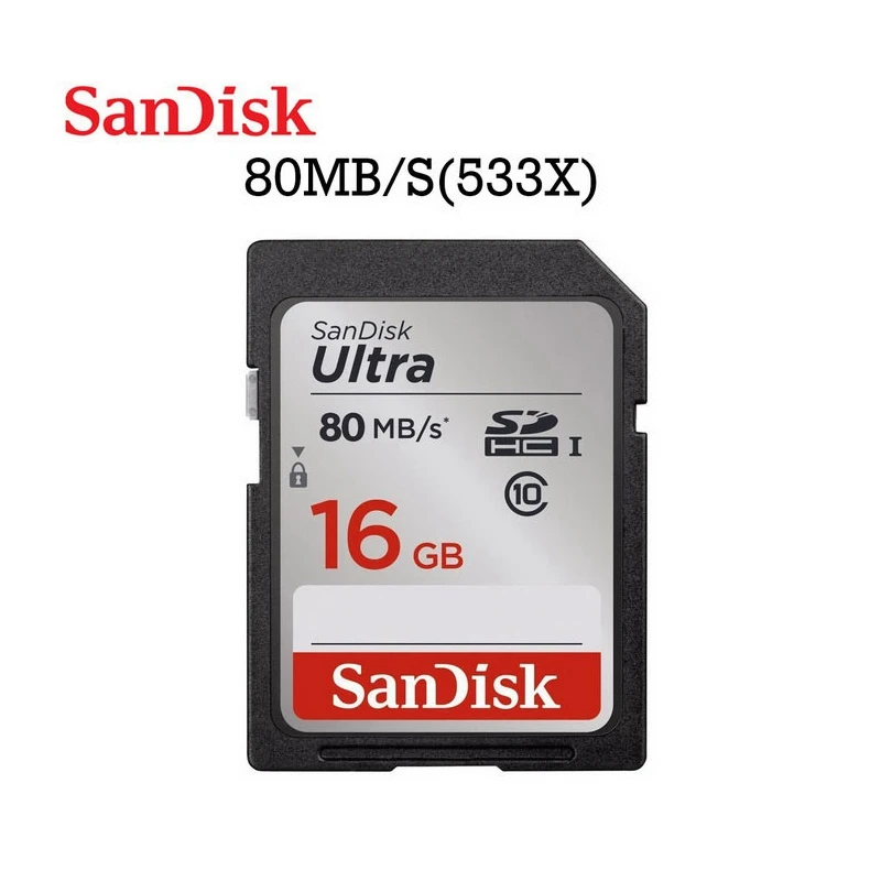 Новый 2014 Горячая Продажа 100% Первоначально Неподдельный SanDisk Ultra SDHC SD Камера Карты