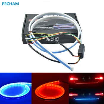 

Drl Car Light 1.2m 12V Car Rear Trunk Tail Light Dynamic Streamer Lighting Turn Signal Light Reverse Warning Lamp Car LED Strip