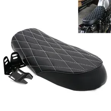 Motorcycle PU Leather Saddle Seat Vintage Seat Flat Saddle Cushion for Cafe Racer CB400 CB650 CB750 CG125 GN250 CL100 CL125S Motorcycle PU Leather Saddle Seat Vintage Seat Flat Saddle Cushion for Cafe Racer CB400 CB650 CB750 CG125 GN250 CL100 CL125S