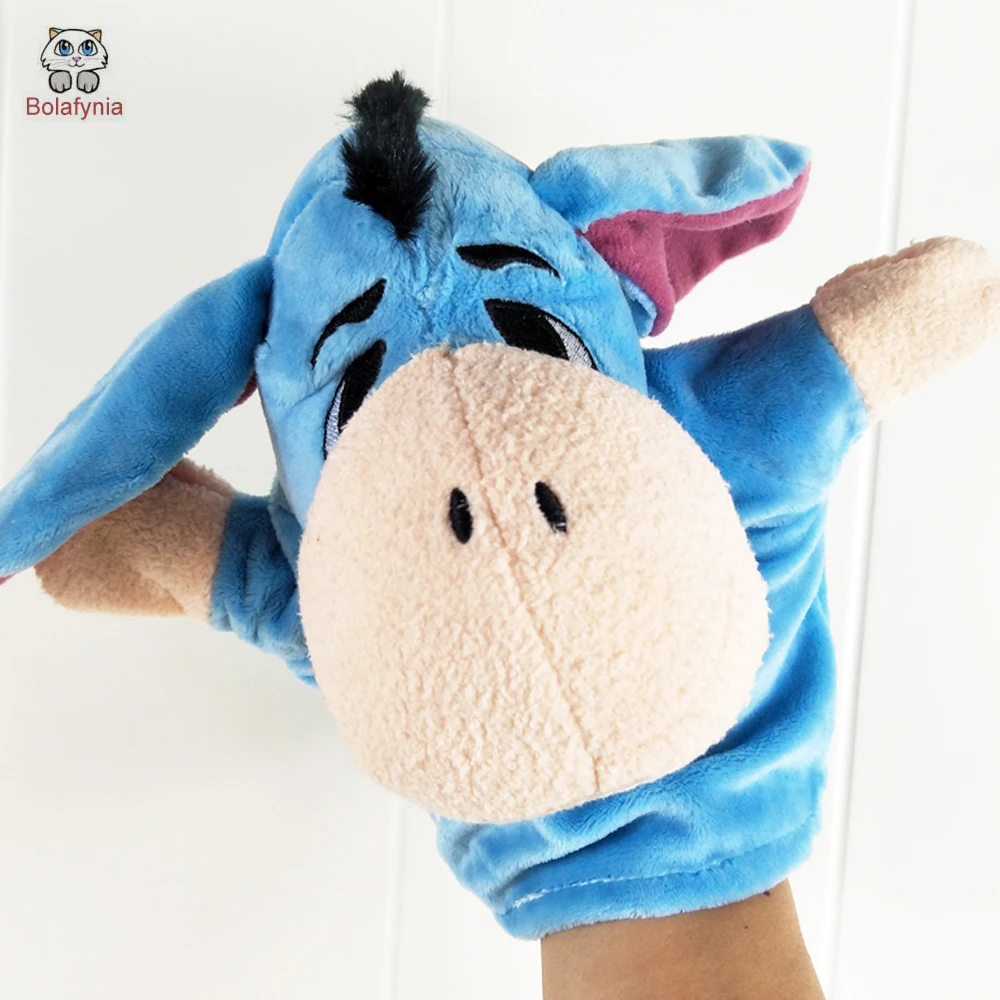 BOLAFYNIA Children Hand Puppet Toys donkey with big mouth infant baby