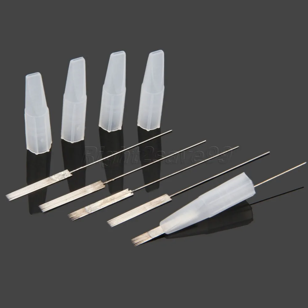 7F *100pcs Tattoo Needles Caps Professional Permanent Makeup Machine