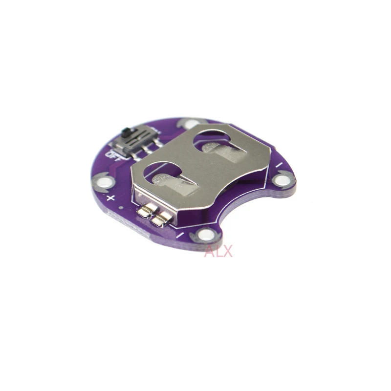 

2PCS CR2032 cr2025 round Button Coin Cell Battery Holder with switch 3V battery Case Storage Box for Robotic 3D Printer LilyPad